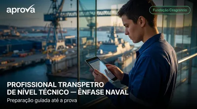 Capa: PROFISSIONAL TRANSPETRO DE NÍVEL TÉCNICO — ÊNFASE NAVAL