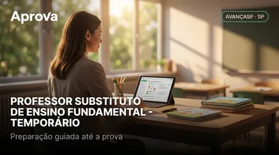 Capa: PROFESSOR SUBSTITUTO DE ENSINO FUNDAMENTAL - TEMPORÁRIO