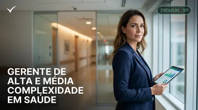 Capa: GERENTE DE ALTA E MÉDIA COMPLEXIDADE EM SAÚDE