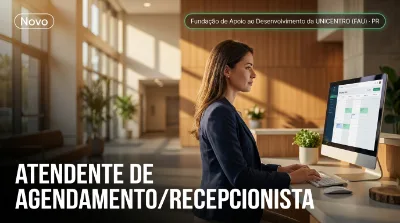 Capa: ATENDENTE DE AGENDAMENTO/RECEPCIONISTA
