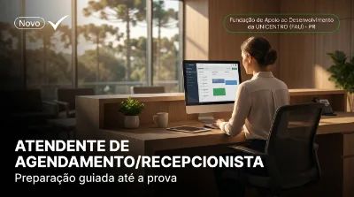 Capa: ATENDENTE DE AGENDAMENTO/RECEPCIONISTA