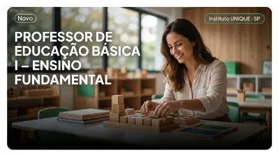 Capa: PROFESSOR DE EDUCAÇÃO BÁSICA I – ENSINO FUNDAMENTAL
