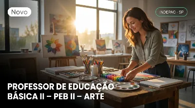 Capa: PROFESSOR DE EDUCAÇÃO BÁSICA II – PEB II – ARTE