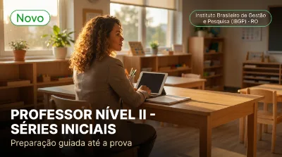 Capa: PROFESSOR NÍVEL II - SÉRIES INICIAIS