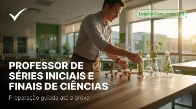Capa: PROFESSOR DE SÉRIES INICIAIS E FINAIS DE CIÊNCIAS