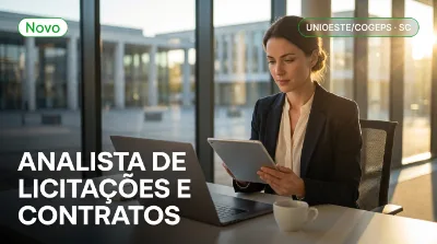 Capa: ANALISTA DE LICITAÇÕES E CONTRATOS