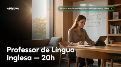 Capa: Professor de Língua Inglesa – 20h