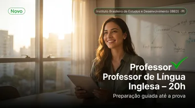 Capa: Professor de Língua Inglesa – 20h