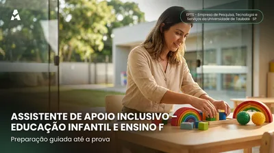 Capa: ASSISTENTE DE APOIO INCLUSIVO – EDUCAÇÃO INFANTIL E ENSINO FUNDAMENTAL