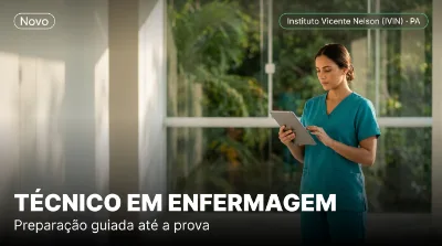 Capa: TÉCNICO EM ENFERMAGEM