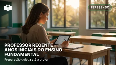 Capa: PROFESSOR REGENTE - ANOS INICIAIS DO ENSINO FUNDAMENTAL