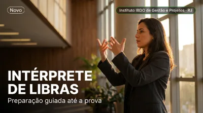 Capa: INTÉRPRETE DE LIBRAS