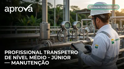 Capa: PROFISSIONAL TRANSPETRO DE NÍVEL MÉDIO - JÚNIOR — MANUTENÇÃO - INSTRUMENTAÇÃO