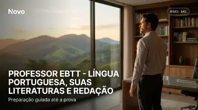 Capa: PROFESSOR EBTT - LÍNGUA PORTUGUESA, SUAS LITERATURAS E REDAÇÃO