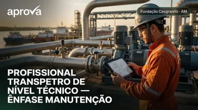 Capa: PROFISSIONAL TRANSPETRO DE NÍVEL TÉCNICO — ÊNFASE MANUTENÇÃO - MECÂNICA