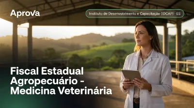 Capa: Fiscal Estadual Agropecuário - Medicina Veterinária