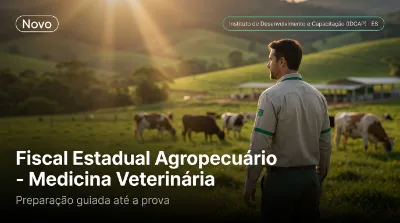 Capa: Fiscal Estadual Agropecuário - Medicina Veterinária