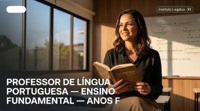 Capa: PROFESSOR DE LÍNGUA PORTUGUESA — ENSINO FUNDAMENTAL — ANOS FINAIS (6º AO 9º ANO)