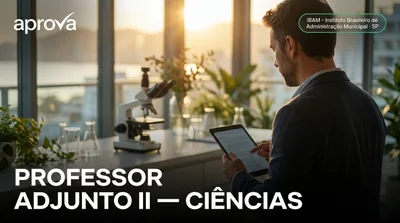 Capa: PROFESSOR ADJUNTO II — CIÊNCIAS