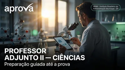 Capa: PROFESSOR ADJUNTO II — CIÊNCIAS