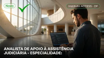 Capa: ANALISTA DE APOIO À ASSISTÊNCIA JUDICIÁRIA - ESPECIALIDADE: INFORMÁTICA - ÁREA DE ATUAÇÃO: DESENVOLVIMENTO DE SISTEMAS