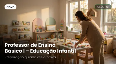 Capa: Professor de Ensino Básico I – Educação Infantil