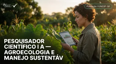 Capa: PESQUISADOR CIENTÍFICO I A — AGROECOLOGIA E MANEJO SUSTENTÁVEL: I – AGROECOLOGIA