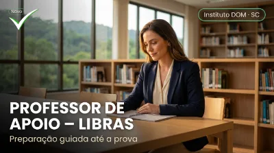 Capa: PROFESSOR DE APOIO – LIBRAS