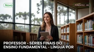 Capa: PROFESSOR - SÉRIES FINAIS DO ENSINO FUNDAMENTAL - LÍNGUA PORTUGUESA