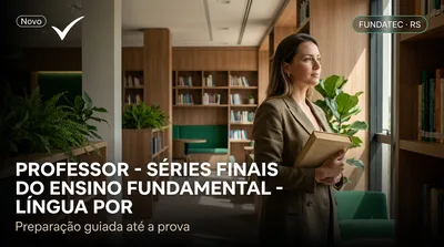 Capa: PROFESSOR - SÉRIES FINAIS DO ENSINO FUNDAMENTAL - LÍNGUA PORTUGUESA