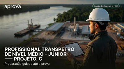 Capa: PROFISSIONAL TRANSPETRO DE NÍVEL MÉDIO - JÚNIOR — PROJETO, CONSTRUÇÃO E MONTAGEM - EDIFICAÇÕES