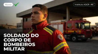 Capa: SOLDADO DO CORPO DE BOMBEIROS MILITAR