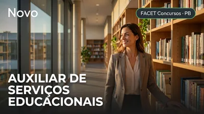 Capa: AUXILIAR DE SERVIÇOS EDUCACIONAIS
