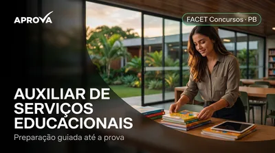 Capa: AUXILIAR DE SERVIÇOS EDUCACIONAIS
