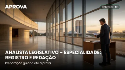 Capa: ANALISTA LEGISLATIVO – ESPECIALIDADE: REGISTRO E REDAÇÃO