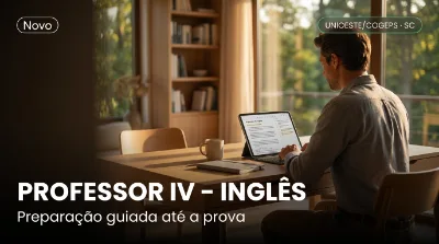 Capa: PROFESSOR IV – INGLÊS