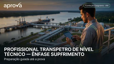Capa: PROFISSIONAL TRANSPETRO DE NÍVEL TÉCNICO — ÊNFASE SUPRIMENTO DE BENS E SERVIÇOS