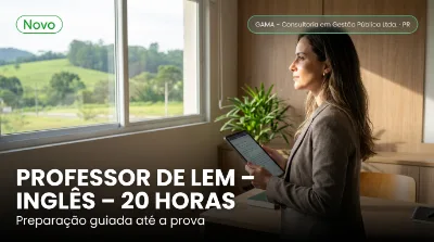 Capa: PROFESSOR DE LEM – INGLÊS – 20 HORAS