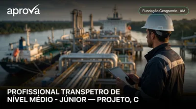 Capa: PROFISSIONAL TRANSPETRO DE NÍVEL MÉDIO - JÚNIOR — PROJETO, CONSTRUÇÃO E MONTAGEM - MECÂNICA
