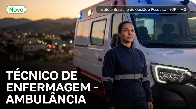 Capa: TÉCNICO DE ENFERMAGEM - AMBULÂNCIA