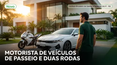 Capa: MOTORISTA DE VEÍCULOS DE PASSEIO E DUAS RODAS