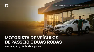 Capa: MOTORISTA DE VEÍCULOS DE PASSEIO E DUAS RODAS
