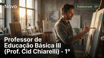 Capa: Professor de Educação Básica III (Prof. Cid Chiarelli) - 1º ano da Educação Básica até o Ensino Médio - Arte