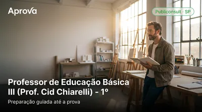 Capa: Professor de Educação Básica III (Prof. Cid Chiarelli) - 1º ano da Educação Básica até o Ensino Médio - Arte