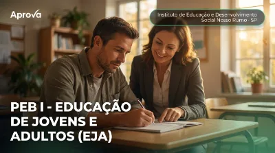 Capa: PEB I - EDUCAÇÃO DE JOVENS E ADULTOS (EJA)