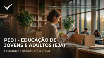 Capa: PEB I - EDUCAÇÃO DE JOVENS E ADULTOS (EJA)