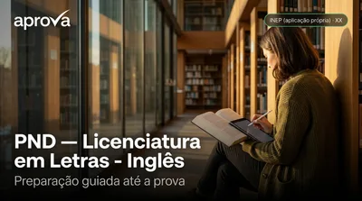 Capa: PND — Licenciatura em Letras - Inglês