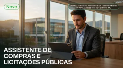 Capa: ASSISTENTE DE COMPRAS E LICITAÇÕES PÚBLICAS