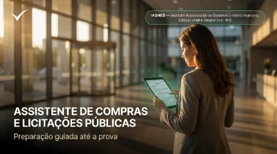 Capa: ASSISTENTE DE COMPRAS E LICITAÇÕES PÚBLICAS