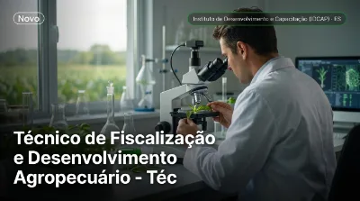 Capa: Técnico de Fiscalização e Desenvolvimento Agropecuário - Técnico de Laboratório